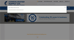 Desktop Screenshot of consolidatedsupply.com